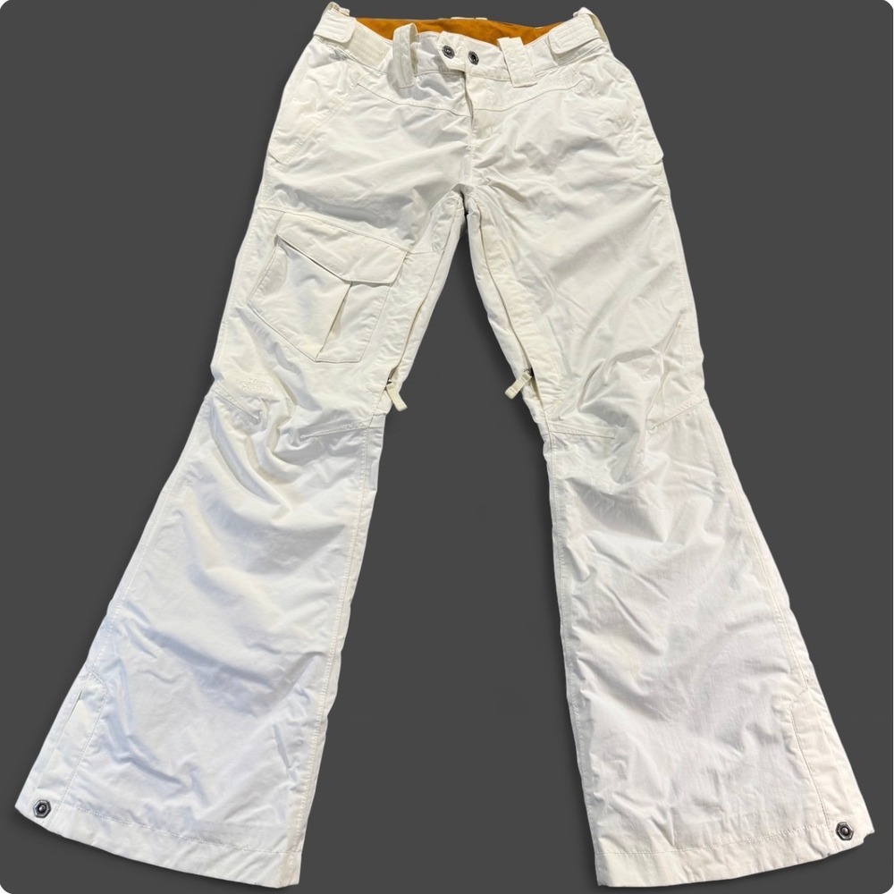 The North Face HyVent Snowboarding Pants White‎ Wide Leg Ski Pants